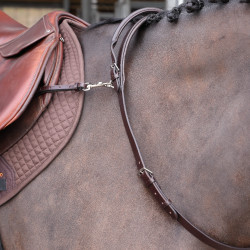 Coleira de pescoço com pega Shires Velociti Gara Castanho