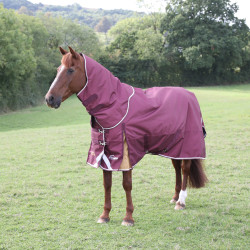 Cobre-pescoço para manta de exterior Plus 100 Shires Highlander Bordéus Bord&amp;amp;amp;amp;amp;ocirc;