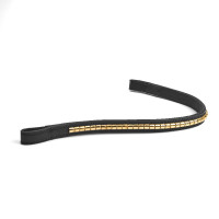 Frontal com tachas Shires Velociti Rapida Preto / latão