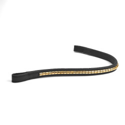 Frontal com tachas Shires Velociti Rapida Preto / latão