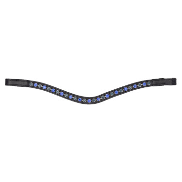 Frontal bicolor Shires Velociti Gara Preto / azul