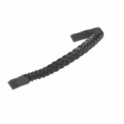 Frontal entrançado Shires Velociti Gara Preto