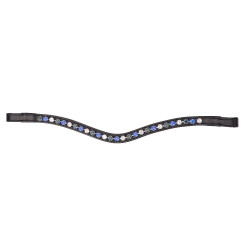 Frontal de três tons Shires Velociti Gara Preto / azul