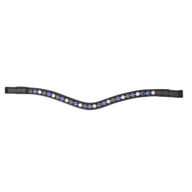 Frontal de três tons Shires Velociti Gara Preto / azul