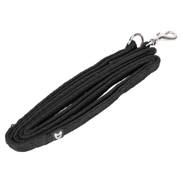 Trela em fita acolchoada Shires Digby & Fox Preto