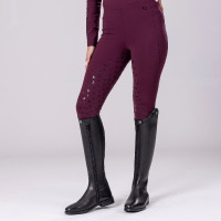 Legging de equitação Eltar Shires Aubrion Cereja preta Preto