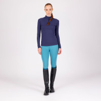 Legging de equitação React Non-Stop Shires Aubrion Bruma Azul
