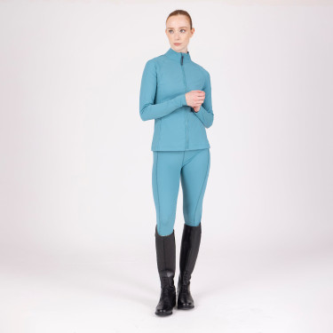 Legging de equitação React Non-Stop Shires Aubrion Bruma Azul