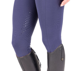 Legging de equitação React Sculpt Shires Aubrion Meia-noite Azul