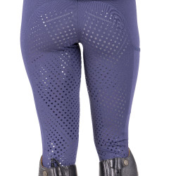 Legging de equitação React Sculpt Shires Aubrion Meia-noite Azul