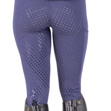 Legging de equitação React Sculpt Shires Aubrion Meia-noite Azul