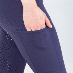 Legging de equitação React Sculpt Shires Aubrion Meia-noite Azul