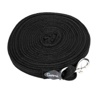 Corda de trabalho em cinta acolchoada Shires Preto