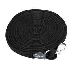 Corda de trabalho em cinta acolchoada Shires Preto