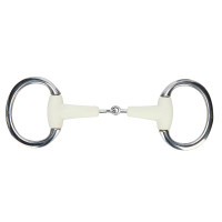 Mordente de azeitona de dupla quebra EquiKind Softie Shires Aço Cinzento