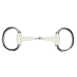 Mordente de azeitona de dupla quebra EquiKind Softie Shires Aço Cinzento
