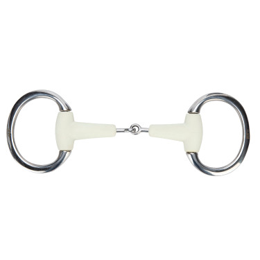 Mordente de azeitona de dupla quebra EquiKind Softie Shires Aço Cinzento