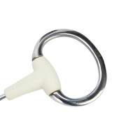 Mordente de azeitona de dupla quebra EquiKind Softie Shires Aço Cinzento
