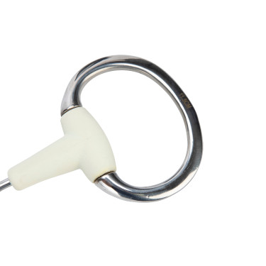 Mordente de azeitona de dupla quebra EquiKind Softie Shires Aço Cinzento