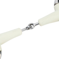 Mordente de azeitona de dupla quebra EquiKind Softie Shires Aço Cinzento