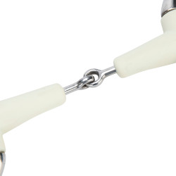 Mordente de azeitona de dupla quebra EquiKind Softie Shires Aço Cinzento