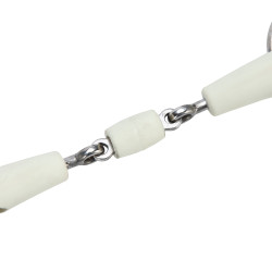 Mors gag de dois anéis com dupla rutura EquiKind Softie Shires Aço Cinzento