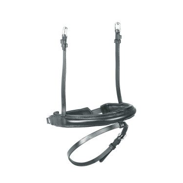 Muserola francesa de dressage Shires Velociti Rapida Preto