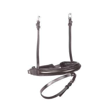Muserola francesa de dressage Shires Velociti Rapida Castanho