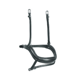 Muserola francesa ergonômica Shires Velociti Rapida Preto