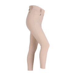 Calças de equitação Optima Pro Shires Aubrion Bege