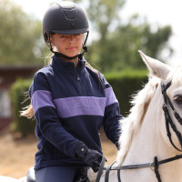 Polar com fecho de um quarto Equestrian jovem cavaleiro Shires Aubrion Meia-noite / urze Polar com fecho de um quarto Equestrian jovem cavaleiro Shires Aubrion Meia-noite / urze