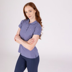 Polo de mangas curtas Equestrian Shires Aubrion Tempestade Azul