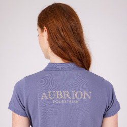 Polo de mangas curtas Equestrian Shires Aubrion Tempestade Azul