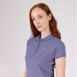 Polo de mangas curtas Equestrian Shires Aubrion Tempestade Azul