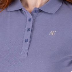Polo de mangas curtas Equestrian Shires Aubrion Tempestade Azul