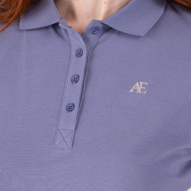 Polo de mangas curtas Equestrian Shires Aubrion Tempestade Azul