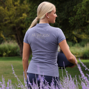 Polo de mangas curtas Equestrian Shires Aubrion Tempestade Azul