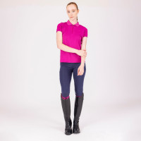 Polo técnico React Shires Aubrion Fúcsia Rosa Polo técnico React Shires Aubrion Fúcsia Rosa