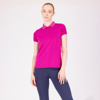 Polo técnico React Shires Aubrion Fúcsia Rosa Polo técnico React Shires Aubrion Fúcsia Rosa