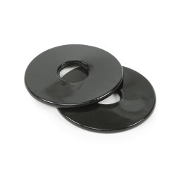 Rondelas de mordedor em silicone Shires Preto
