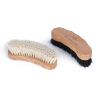 Conjunto de escovas para calçado Shires Moretta Madeira Bege