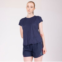 T-shirt técnico React Shires Aubrion Meia-noite Azul