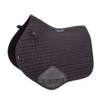 Manta de sela de salto em algodão Deluxe Shires Arma Preto
