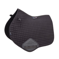 Manta de sela de salto em algodão Deluxe Shires Arma Preto