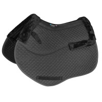 Manta de sela de salto semi-forrada Shires Arma Preto