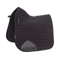 Tapete de sela de dressage em algodão Deluxe Shires Arma Preto