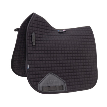 Tapete de sela de dressage em algodão Deluxe Shires Arma Preto