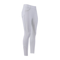 Legging de equitação Euro-Star Maxi FullGrip mulher Branco