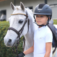Polo de competição de manga curta Euro-Star Isabeau infantil Branco Polo de competição de manga curta Euro-Star Isabeau infantil Branco