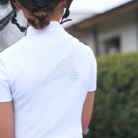 Polo de competição de manga curta Euro-Star Isabeau infantil Branco Polo de competição de manga curta Euro-Star Isabeau infantil Branco